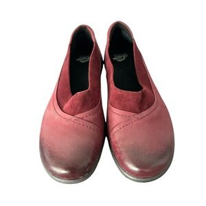 Abeo Pro Etta‎ Pew Red Leather Slip On Flats Shoes PEW1054 Womens size 7.5